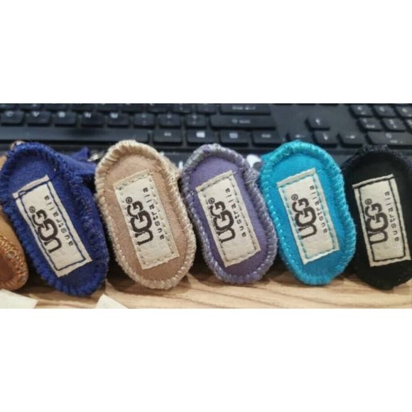 UGG Australia Suede Classy Boot Keychain Handbag Key Holder Assorted Colors READ - Picture 2 of 13